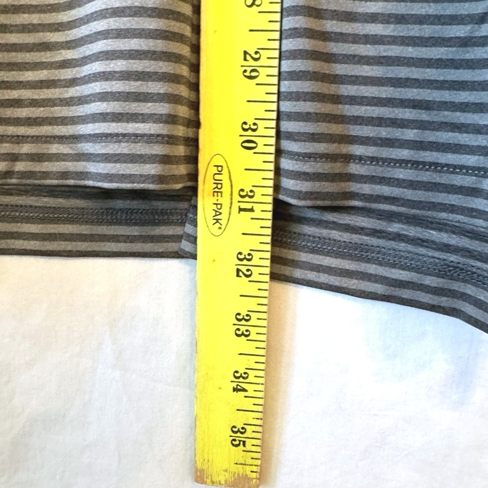 RLX Ralph Lauren Polo Shirt Large Grey Striped Performance Golf Short Sleeve‎ - Picture 6 of 9